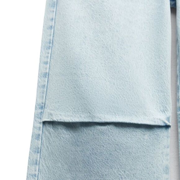 ZARA | Light Blue | MID-RISE Z1975 BALLOON JEANS - Picture 5 of 11